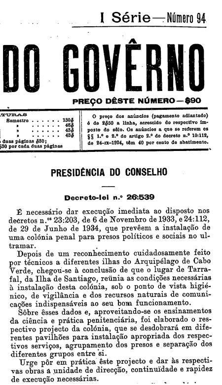 Decreto-Lei n.º 26 539 de 23-04-1936